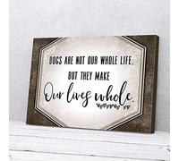 YAASIMOULE Dog Are Not Our Whole Life But They Make Our Life Canvas Prints Wall Art