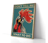 YAASIMOULE Don’t Tell Me What To Do Chicken Canvas Prints Wall Art