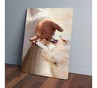 YAASIMOULE English Cream Golden Retriever Take My Hand Jesus Canvas Prints