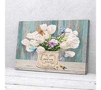 YAASIMOULE Enjoy Every Moment Dragonfly Canvas