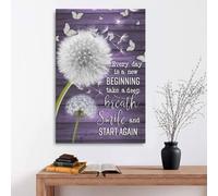 YAASIMOULE Every day is A New Beginning Take a Deep Breath canvas wall art