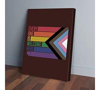 YAASIMOULE Everyone Is Welcome Here LGBT Canvas Prints