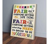 YAASIMOULE Fair Isn’t Everyone Getting The Samething Social Worker Canvas Prints