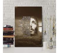 YAASIMOULE For God so loved the world John 3:16 wall art canvas