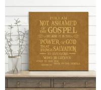 YAASIMOULE For I am not ashamed of the gospel Romans 1:16 NIV canvas wall art