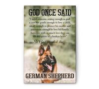 YAASIMOULE German Shepherd Poster & Canvas God Once said Wall Art Home Decor Mother's Day Father's Gift For Dog Mom Dad Lover