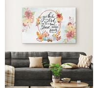 YAASIMOULE Give thanks to the Lord, for he is good. His love endures forever Psalm 136:1 canvas wall art