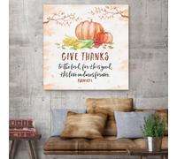 YAASIMOULE Give thanks to the Lord for He is good Psalm 107:1 canvas wall art