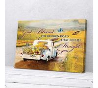 YAASIMOULE God Blessed The Broken Road Butterfly Canvas Prints