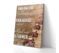 YAASIMOULE God Made A Farmer Canvas Prints Wall Art