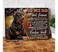 YAASIMOULE God Once Said I Need Someone So God Created The Rottweiler Canvas Prints
