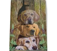 YAASIMOULE Golden Retriever Painting Canvas