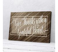 YAASIMOULE Grateful Heart Canvas Prints Wall Art