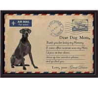 YAASIMOULE Great Dane Go To Find You Poster Framed Matte Canvas