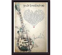 YAASIMOULE Guitar You Do Something To Me Poster Framed Matte Canvas