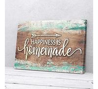 YAASIMOULE Happiness Is Homemade Home Canvas Prints Wall Art