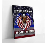 YAASIMOULE Hate Has No Home Here The Blue Eagle Police Canvas Prints Wall Art