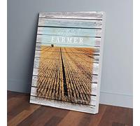 YAASIMOULE Hay Field Jesus Farmer Canvas Prints Wall Art