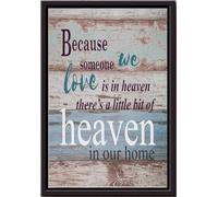 YAASIMOULE Heaven In Your Home Poster Quote Wall Art Gift For Decor Housewarming Framed Matte Canvas Prints