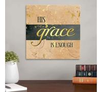 YAASIMOULE His grace is enough canvas wall art