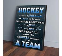 YAASIMOULE Hockey It’s About The Passion Canvas Prints Wall Art