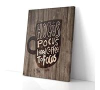 YAASIMOULE Hocus Pocus I Need Coffee To Focus Canvas Prints Wall Art