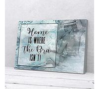 YAASIMOULE Home Is Where The Bra Isn’t Woman Canvas Prints Wall Art