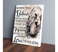 YAASIMOULE Horse When You Believe Beyond Your Eyes Canvas Prints Wall Art