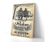 YAASIMOULE I Am Not A Widow Wife Of Guardian Angel Old Couple Vertical Canvas Prints Wall Art
