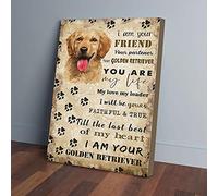 YAASIMOULE I Am Your Golden Retriever Canvas Prints Wall Art