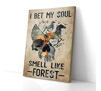 YAASIMOULE I Bet My Soul Forest Skull Horses Canvas Prints Wall Art