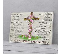 YAASIMOULE I Can Only Imagine Cross Canvas Prints Wall Art