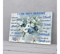YAASIMOULE I Can Only Imagine Flower Hummingbird Canvas Prints
