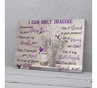 YAASIMOULE I Can Only Imagine Purple Hummingbird Canvas Prints