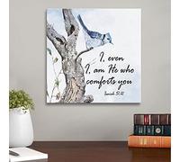 YAASIMOULE I, even I, am he who comforts you Isaiah 51:12 canvas wall art