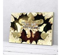 YAASIMOULE I’ll Take What Is Mine With Fire And Blood Dragons Canvas Prints Wall Art