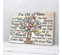 YAASIMOULE I’m Not A Widow I Miss Him Canvas Prints Wall Art
