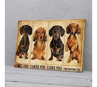YAASIMOULE I Met You I Liked You I Love You Im Your Dachshund Canvas Prints