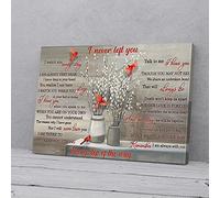 YAASIMOULE I Never Left You Cardinal Every Step Of The Way Canvas Prints