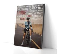 YAASIMOULE I Ride To Find My Peace With My Self Biker Girl Canvas Prints Wall Art