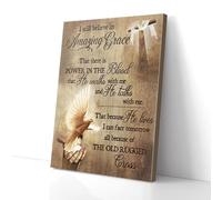 YAASIMOULE I Stil Believe In Amazing Grace Cross Dove Canvas Prints Wall Art