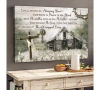 YAASIMOULE I still believe in amazing grace 3 Jesus Landscape Canvas Print Wall Art
