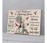 YAASIMOULE I Still Believe In Amazing Grace Cardinal Canvas Prints