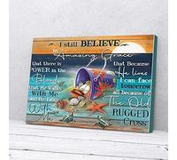 YAASIMOULE I Still Believe In Amazing Grace Turtle Canvas Prints Wall Art