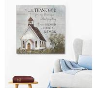 YAASIMOULE I will Thank God canvas wall art