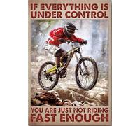 YAASIMOULE If Everything Is Under Control You Are Just Not Driving Fast Enough Poster For Cyclist Canvas