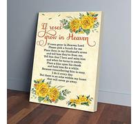 YAASIMOULE If Roses Grow In Heaven Canvas Prints Wall Art