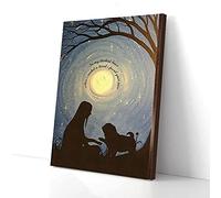YAASIMOULE In My Darkest Hour Paw Pug Canvas Prints Wall Art