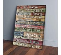 YAASIMOULE In This House We Do Type 1 Diabetes Canvas Prints