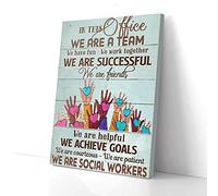 YAASIMOULE In This Office We Are Social Worker Canvas Prints Wall Art